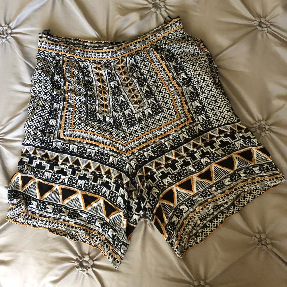 High waisted shorts boho